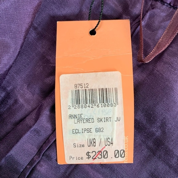 Reiss Annie Layered Skirt Size 4 - Picture 5 of 16